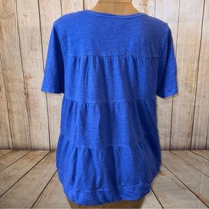 Chico's Blue Tiered Top